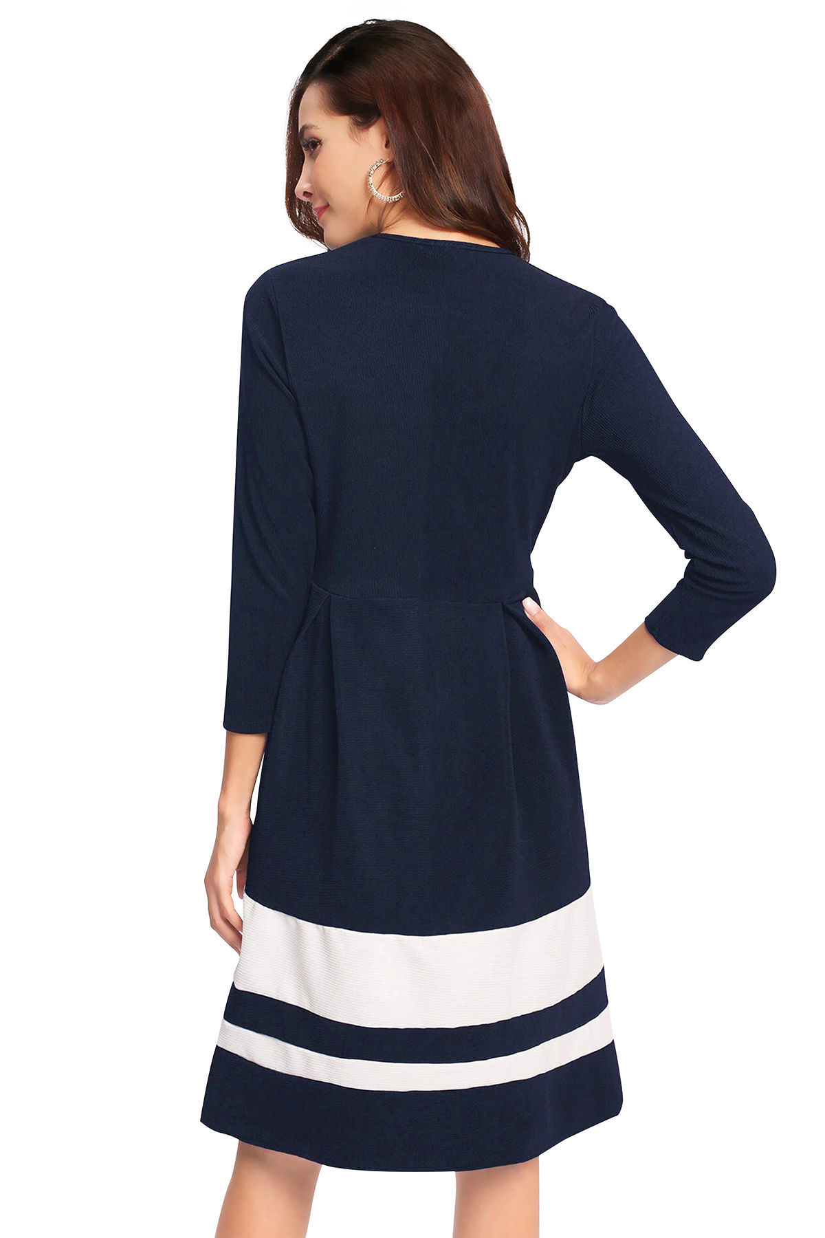 ILLI London. 3/4 Sleeve Knee length Skater Dress