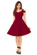 Picture of Cold Sleeve Sweetheart Neck Skater Dress