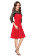 Picture of Lace 3/4 Sleeve Knee length Skater Dress