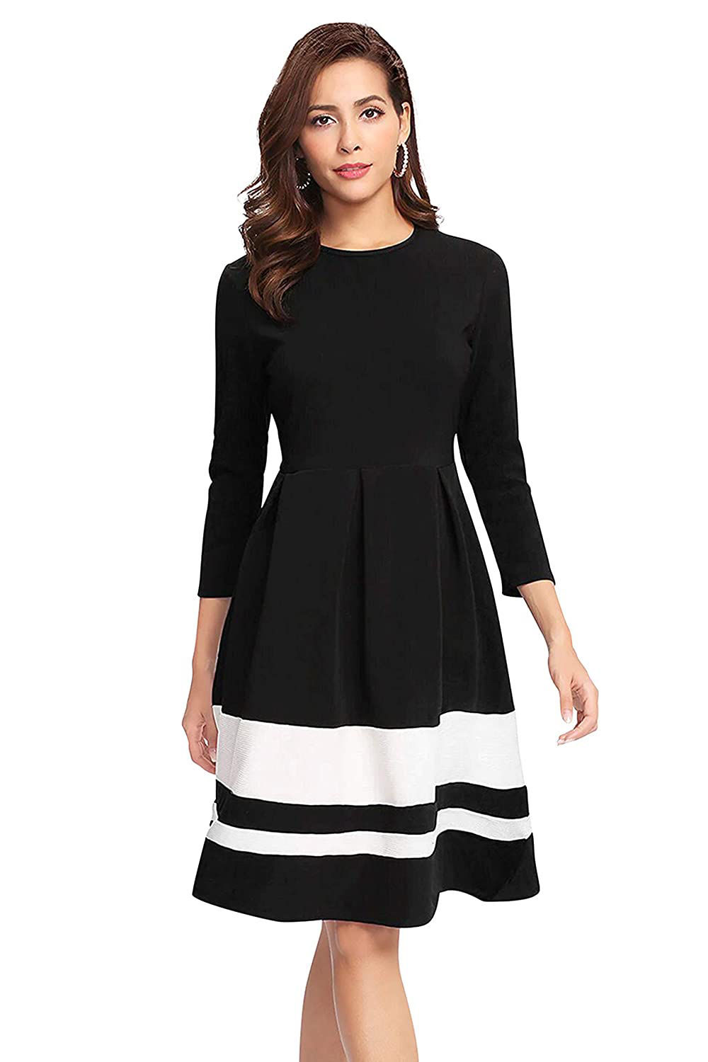 ILLI London. 3/4 Sleeve Knee length Skater Dress