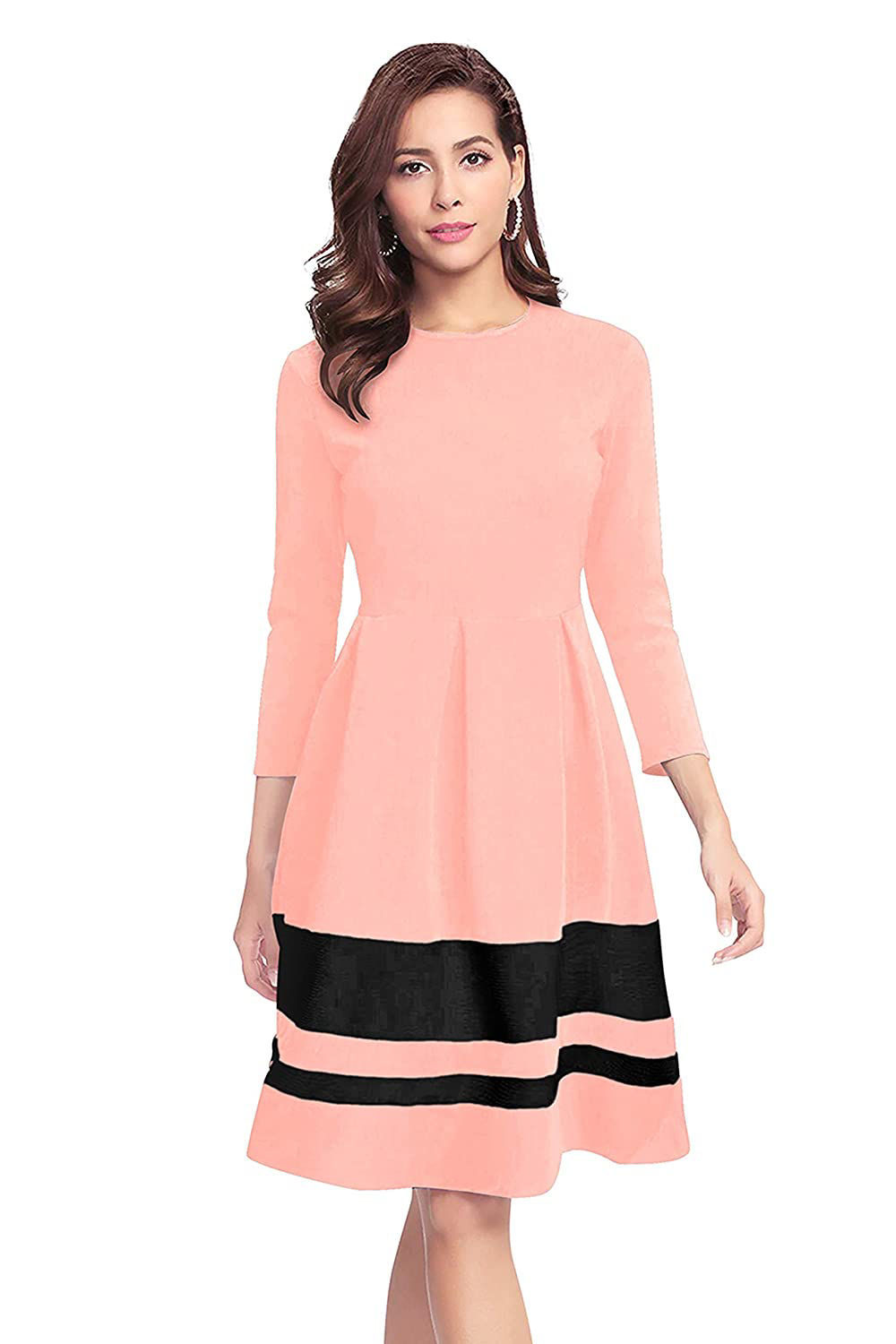 ILLI London. 3/4 Sleeve Knee length Skater Dress