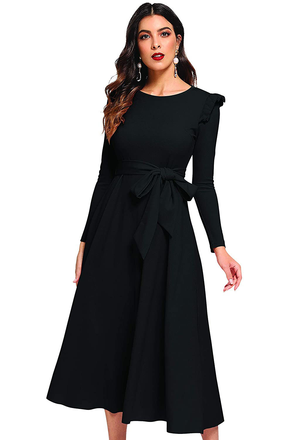 ILLI London. Full sleeve A-line Maxi Dress