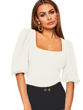 Picture of Puff sleeve Square neck Women's Top