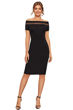 Picture of Topless Knee Length Bodycon dress with mesh